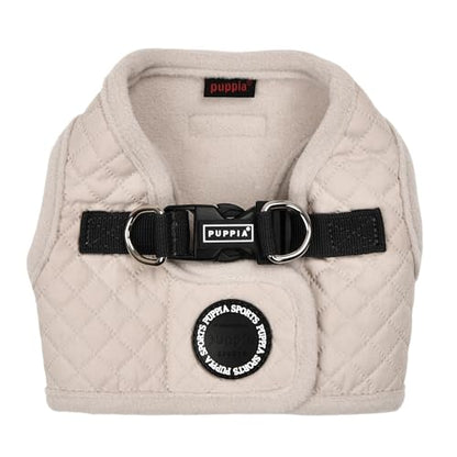 Puppia Irvin Vest Dog Harness Step-in Warm Winter Diamond Pattern for Small and Medium Dog, Cream, X-Large - color: Cream, size: X-Large