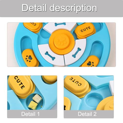 Sliding Modulel Intelligence Feeding Toy Interactively Slow Feeders Puzzles Bowl for Mental Enrichment And Training