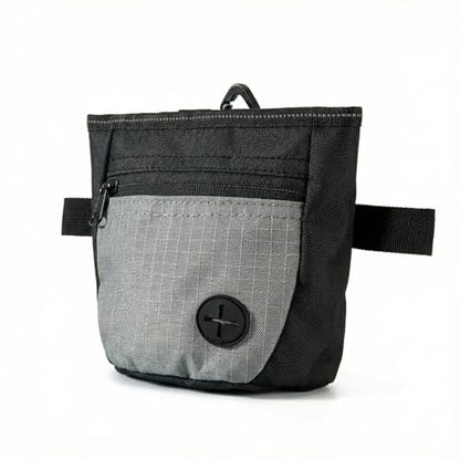 Dog Treat Pouch, Durable Training Tool for Pet Training & Puppy Training Treats (Black-Gray)