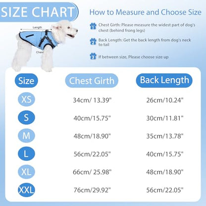 Gyuzh Dog Coat with Harness,Dog Winter Coat Jackets,Winter Waterproof Dog Coat Warm Cold Weather Dog Coat with Harness Built in for Small Medium Large Dogs - color: blue, size: X-Large