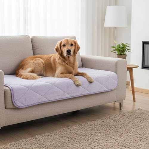 NWK Fluffy Self Warming Cat Mat, Cat Blanket, Thermal Dog Mat, Washable, Non-Slip Bottom for Sofa & Crate & Kennel & Car Seat (Purple, X-Large (45'' X 28'' X 0.4'')) - color: Purple, size: X-Large (45'' X 28'' X 0.4'')