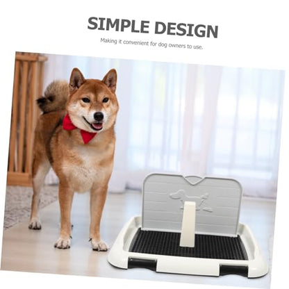 UPKOCH Dog Potty Tray Large Capacity Splashproof Dog Toilet for Indoor Use Durable Plastic Pee Tray Prevents Urine Spills and Mess