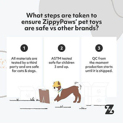 ZippyPaws RopeTugz - Durable Dog Pull Rope Toy, Interactive Tug of War for Large, Medium, & Small Dogs, Squeaky Pet Products to Keep Them Busy, Made with Heavy Duty Climbing Rope - Blue Monkey - color: Blue, size: 28 x 5 x 5 in