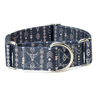 Country Brook Petz - HossFit Jr Wide Martingale Dog Collar - Country and Western Collection Featuring Rustic Designs (Copper Mesa, Medium) - color: Copper Mesa, size: Medium (Pack of 1)