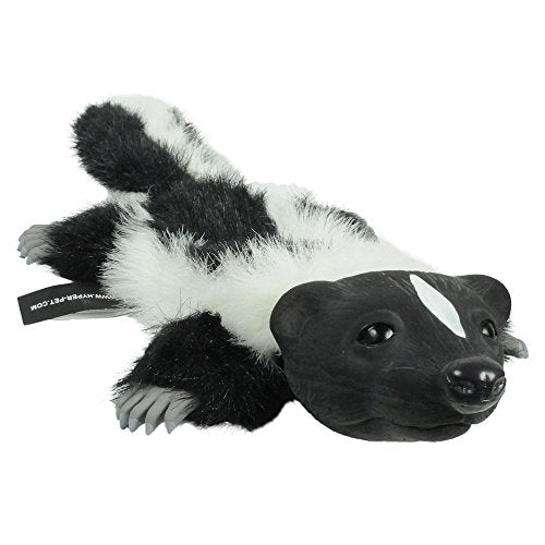 Hyper Pet 48847 Real Skinz Dog Toy, Skunk,Black/White - size: Medium, style: Skunk