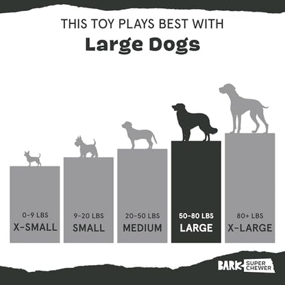 Barkbox Super Chewer Tough Dog Chew Toys for Aggressive Chewers, Dental Stimulating (T Bone - Large) - color: Mr. T-Bone - Large, size: Medium/Large