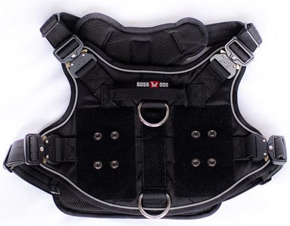 Boss Dog Tactical Harness, Black, Large - color: Black, size: Large