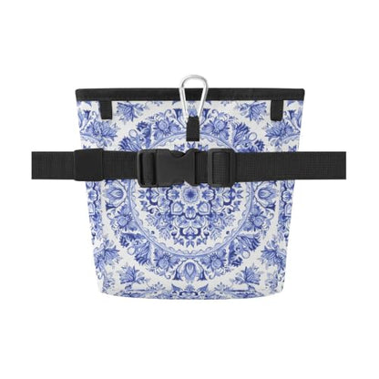 Mandala Water-Resistant Dog Treat Pouch, 3 Ways to Wear Treat Bag with Magnetic Closure & Reflective Strip, Hands-Free for Pet Training, Walking