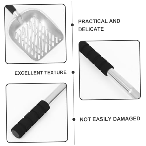 KICHOUSE Heavy Duty Pooper Scooper Long Handle Cat Litter Box Scoop Litter Scooper for Dogs Cats