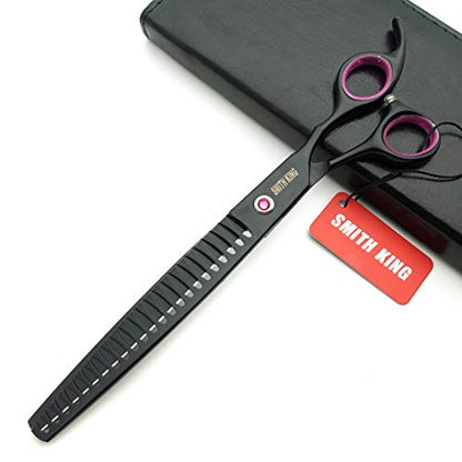 Smithking 8.0 inches Professional Dog Grooming Scissors Set chunkers Scissors