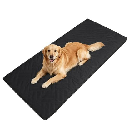 Dog Bed Mat, 52x24x2 Inch Waterproof Dog Car Bed, Travel Pet Mat for Sedan Mid-Size SUV Truck, Orthopedic Foam Dog Sleeping Pad, Non Slip Washable Dog Crate Pad for Trunk Indoor Outdoor