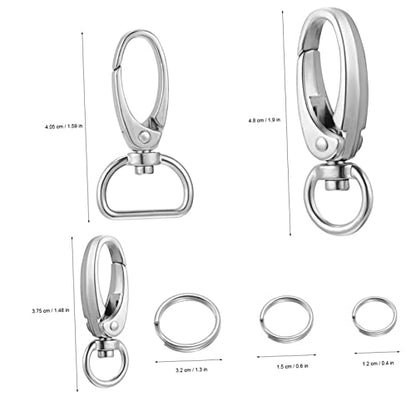 1set Dog Buckle Hanging Ring Custom Dog Tag Clips Lobster Buckles for Puppy Collars