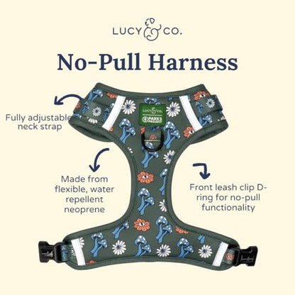 Lucy & Co. x Parks Project Power to the Parks No-Pull Dog Harness, Adjustable Front Clip Harness with Comfort Padding, X-Large - color: Power to the Parks, size: X-Large
