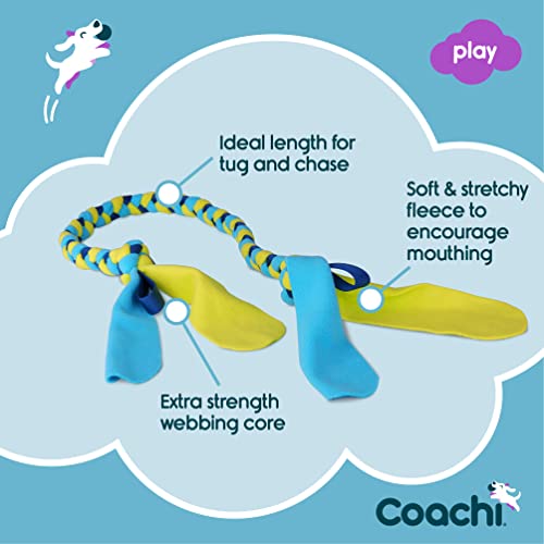 Coachi Tuggi Tug - Interactive Dog Toy for Tug of War & Play. Strong & Comfortable, Fun Reward Training, Great for Recall, Interrupting Biting & Chewing. Ideal for Agility and Suitable for Puppies - style: Tuggi Tug