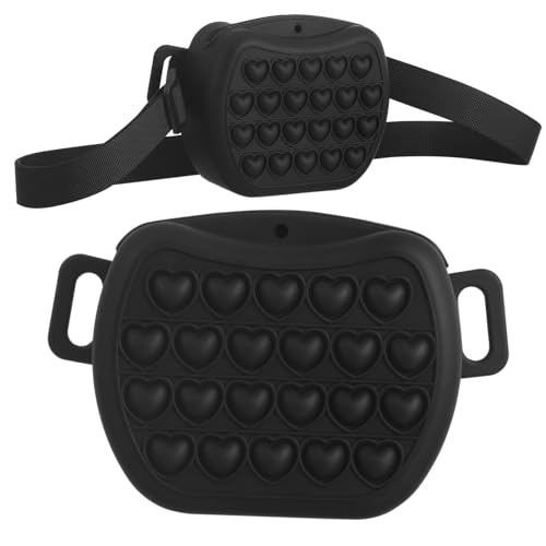 Abaodam Dog Treat Pouch Silicone Training Snack Bag Waist Belt for Outdoor Use Sealed Design Magnetic Closure Easy Pet Training and Walks