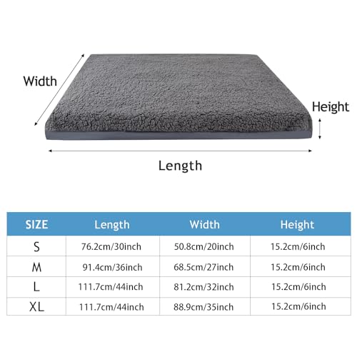 Dog Bed Cover Replacement Washable,Crate Pad Cover with Zipper,Oxford Dog Bed Sheets,Pet Bed Cover Hair Easy to Remove (Gray #2, 20 * 30 * 6 inch) - color: Gray #2, size: 20*30*6 inch