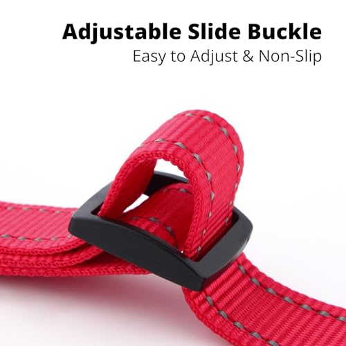 No Pull Martingale Dog Collar with Safety Lock Buckle, Quick-On Design, Gentle Control, Reflective Webbing, Adjustable Training Collar for Small Medium Large Dogs (Gray, XS) - color: Gray, size: XS