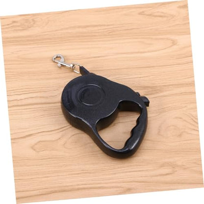 Generic Automatic Retractable Dog Leash for Small to Medium Pets Black Traction Rope with Brake System and One-Handed Stop Large Handle for Comfortable Grip During and Walking