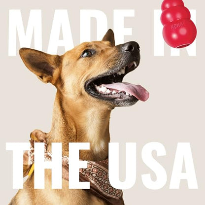 KONG Classic Stuffable Dog Toy - Fetch & Chew Toy for Dogs - Treat-Filling Capabilities & Erratic Bounce for Extended Play Time - Durable Natural Rubber Material - for Extra Small Dogs - size: X-Small