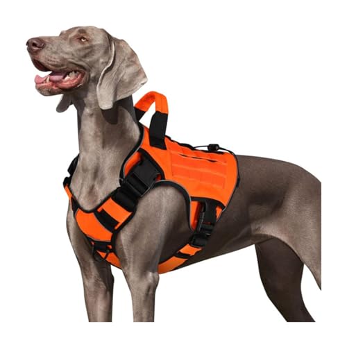 Escape Proof Pet Harness with Reinforced Buckles Comfortable Padding Chest Strap for Small to Large Dog Daily Training Adjusting Harness for Large