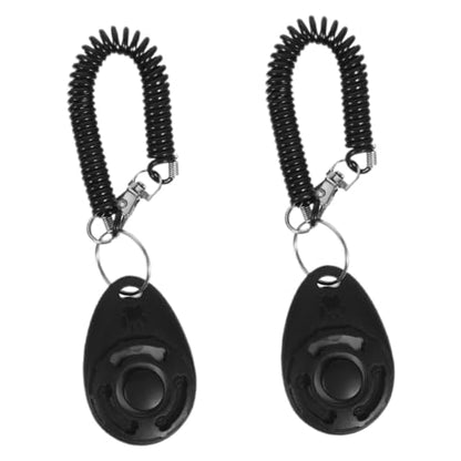 BESPORTBLE 2PCS Dog Training Clicker with Wrist Strap Portable PET Behavior Training Tool Loud Sound Clickers for Dogs for PET