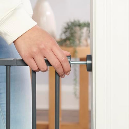 Regalo SAFETY 39" Extra Wide Wood Accent Baby Gate, Pressure Mount for Doorways & Bottom of Stairs, Babies, Toddlers & Pets, Ages 6–24 Months, TESTED & TRUSTED, AMERICAN DESIGNED, FAMILY OWNED - color: Wooden - 30-39.5"w X 30"h
