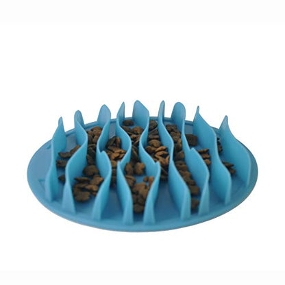 Cat Fun Slow Feeder Bowl Interactive Stop Bloat Pet Dogs Bowl Prevent Choking Healthy Non-Toxic (S:7.5 Inch)
