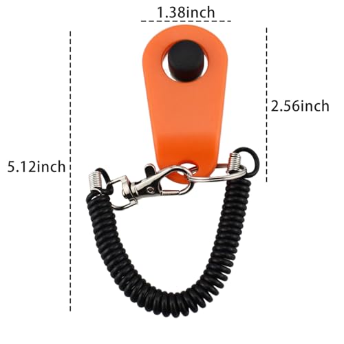 URBEST 4pcs Pet Training Clicker with Wrist Strap-Dog Training Clickers (Webbing) - style: Webbing