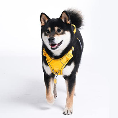 Pawaii No Pull Dog Harness with Pet ID Tag,Reflective Strips No Choke Front O Ring Breathable Mesh Adjustable Soft Padded Pet Vest with Easy Control Handle for Large Dogs | Built for safer walks with a QR Pet ID Tag, front no pull clip, reflective trim, c