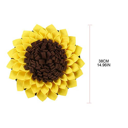 Dog Snuffle Mat Rabbit Foraging Feeding Pad Sunflower Treat Training Mat Boring Breakers for Rabbits Guinea-Pigs Dog Snuffle Mat Toy Small Dog Puzzle Toy Rabbit Foraging Mat Large with