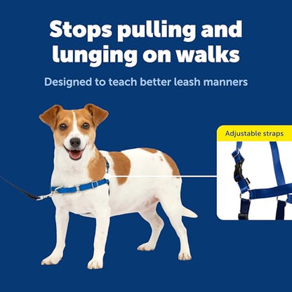 PetSafe Easy Walk No-Pull Dog Harness - Ultimate Harness to Help Stop Pulling - Pull-Free Walks - Take Control & Teach Better Leash Manners - Patented Martingale Loop Design - Royal Blue, Small - color: Royal Blue/Navy Blue, size: Small