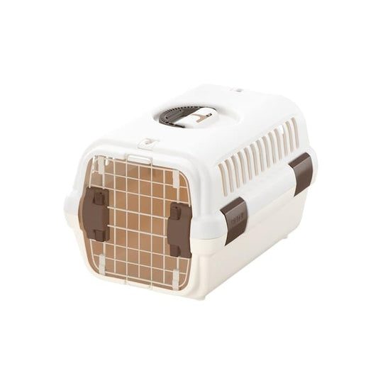 Richell USA - Pet Travel Carrier Small (80027) (White and Beige)