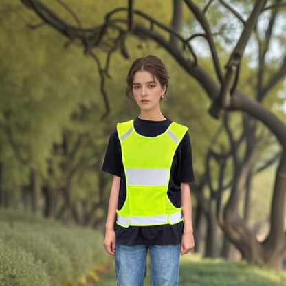 Reflective Vest Safety Running Gear with Pocket,High Visibility for Running,Biking,Walking,Women & Men - color: 2 Pack Neon Yellow, size: Large