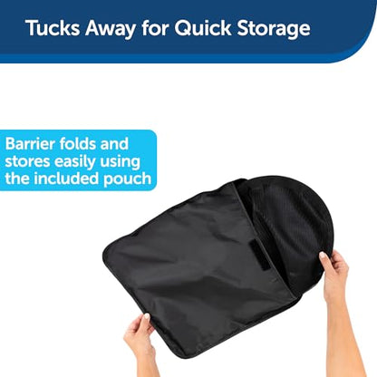 PetSafe Happy Ride Dog Barrier - Keeps Pets Safely in The Back Seat - Durable Mesh Material - Adjustable Straps for Secure Fit - Easy Installation & Storage - for Cars, Trucks, & SUVs
