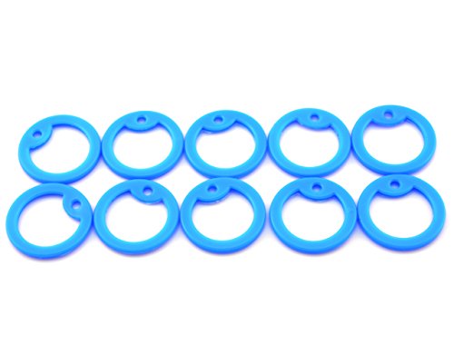 Pack of 10 Blue Silicone Military Army Navy Air Force Marines Dog Tags Rubber Silencers