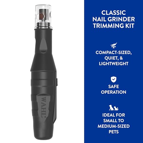 Wahl Professional Animal Pet, Dog, and Cat Classic Nail Grinder Trimming Kit (5971) - size: 9 Piece Set, style: Classic Nail Grinder
