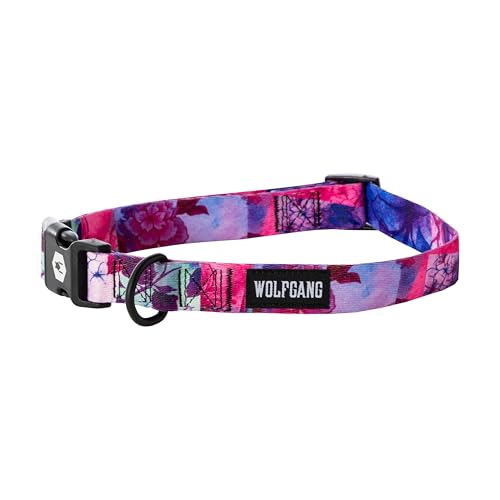 Wolfgang Heavy Duty, Adjustable Dog Collar with Quick Release Nylon Buckle for Walking & Training, Daydream Print, Small - color: DayDream Print, size: Small (5/8 Inch x 8-12 Inch)