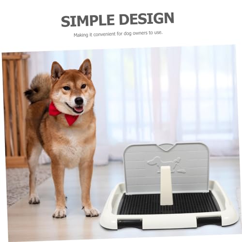 Indoor Dog Potty Tray Capacity Pee Holder for Puppy Training Splashproof Dog Toilet Box Removable Design