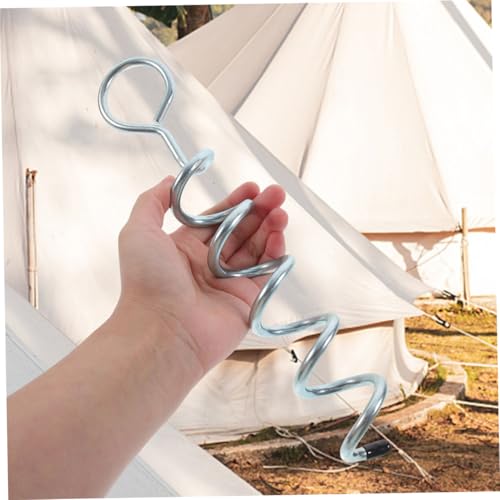 Abaodam 2Pcs Heavy Duty Dog Ground Anchor Portable Tie Out Stake for Outdoor Use for Camping Hiking and Dog Training Stable and Easy to Install Holds Strong Wind