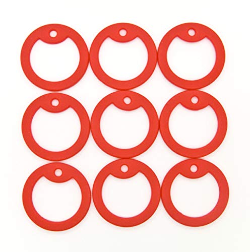 500 pcs Red Military Army Dog Tag Silencer Silicone/Rubber Silencer