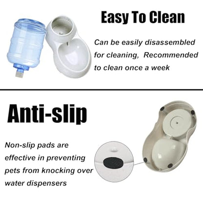 Pet Water Dispenser Station for Large Dogs and Cats,3 Gallon/11L Gravity Automatic Feeder, Cat Dog Water Fountain, Dog Water Bowl Dispenser,Large Breed Dog Drinking Fountain - size: 3 Gallon Water
