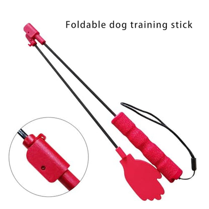 Dog Training Stick,Interactive Dog Training Whip,Foldable Silicone Whip,Anti-Slip Handle,Teasing Stick for Dogs