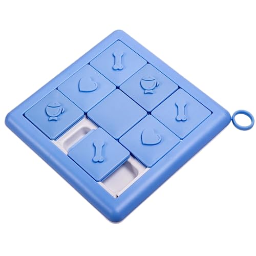 Buyter Dog Puzzle Toys Puppy Food Puzzle Slow Feeder Bow,Interactive Training Treats Dispenser,Aid Pets Digestion and Boredom Relieve (Blue) - color: Blue