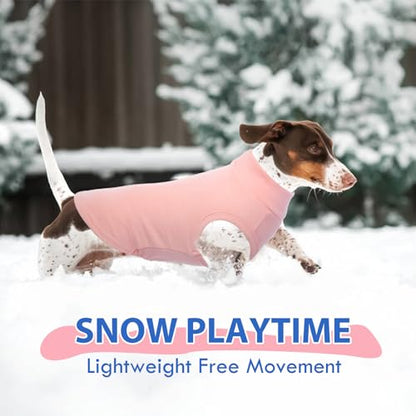 Dog Fleece Vest - Pink, S - Warm and Stretchable Sweatshirt | Sleeveless Lightweight Sweater, Pullover Design for Small Dogs, Chihuahua Clothes, Papillon, Pomeranian - color: Pink, size: Small