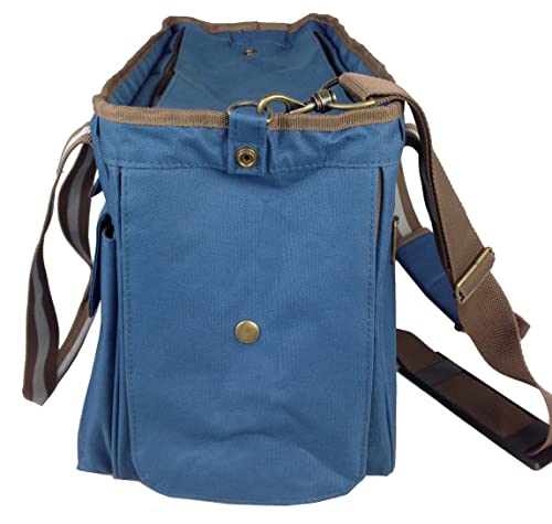 Pet Life ® Dual-Pocketed Fashion Airline Approved Pet Carrier with Included Shoulder Straps and Dual-top mesh Zippers