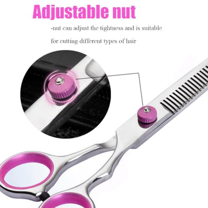 Dog Grooming Scissors,Pet Hair Scissors with Safety Round Tips Heavy Duty Titanium Stainless Steel Professional Dogs Cats Pets Grooming Shears (Teeth clipper) - style: Teeth clipper