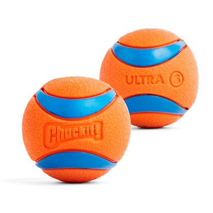 Chuckit! Ultra Ball Dog Toy, Balls for Dogs to Fetch, Durable Rubber, Small 2-inch (Pack of 24) - size: Small (24 Pack), style: Ultra