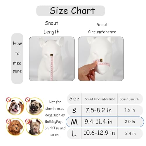 Dog Muzzle,Soft Air Mesh Muzzle for Medium Large Dogs to Prevent Biting Barking Chewing, Breathable Mouth Guard Adjustable Loop Strap Pets Muzzle for Training(Black,M)