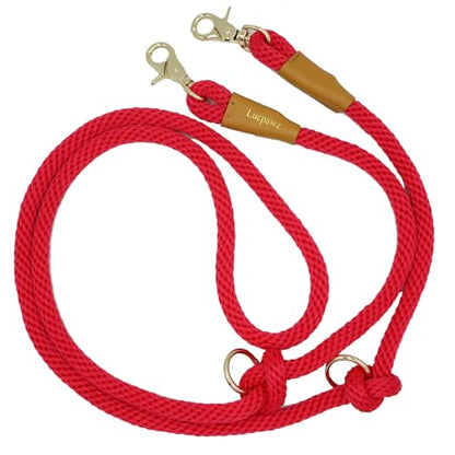 7FT Hands Free Dog Leash, Waist Dog Leash for Walking Running - color: Magenta