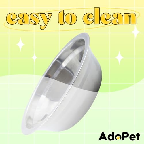 Non-Slip Tilted Double Dog & Cat Bowl with Removable Inserts, Anti-Tip Dual Food and Water Feeder for Small Dogs and Cats, Easy to Clean (Pastel Green) - color: Pastel Green